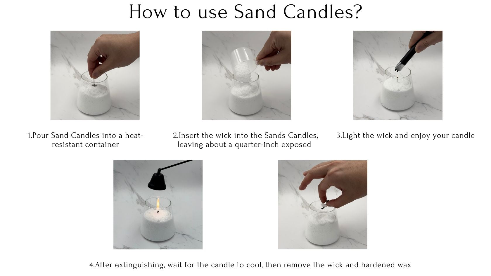 How to use Sand Candles