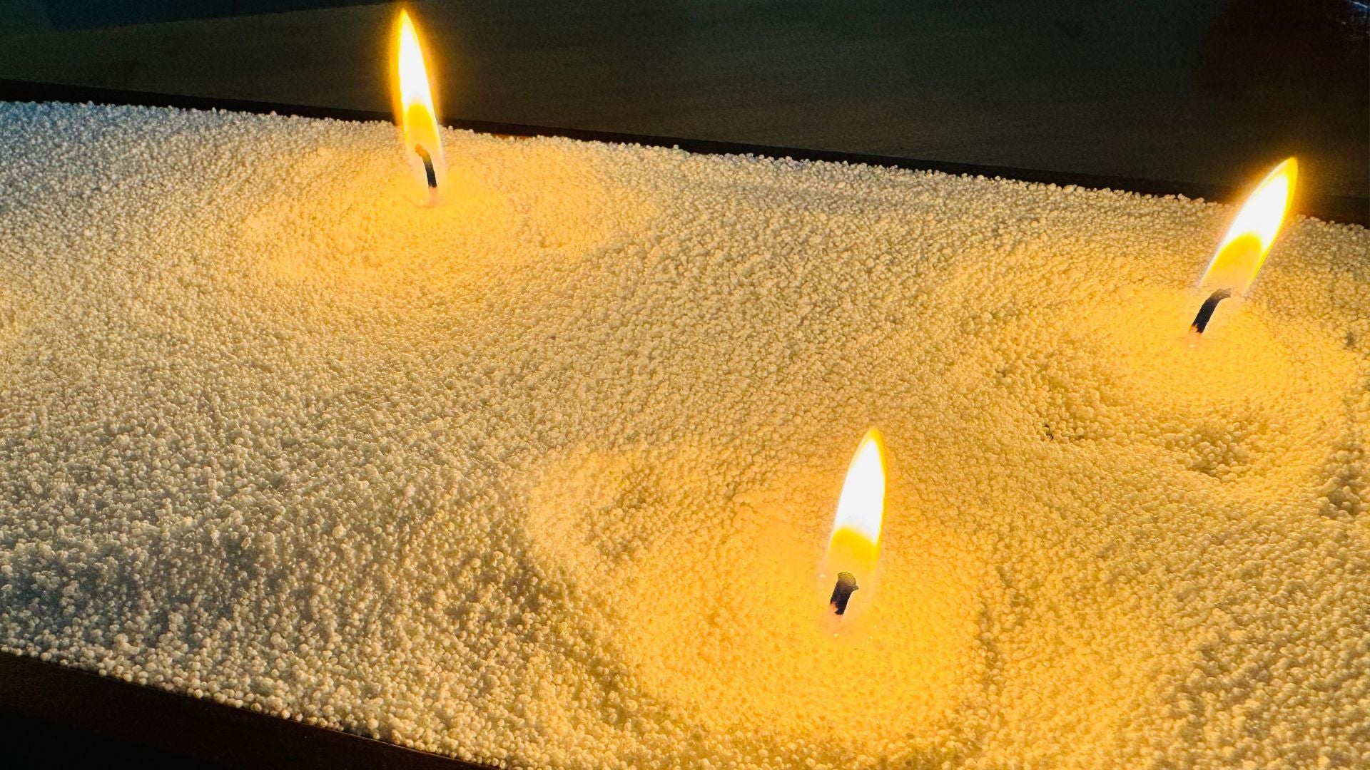Sand Candles with Bright Flames, Ideal for Meditation or Decoration